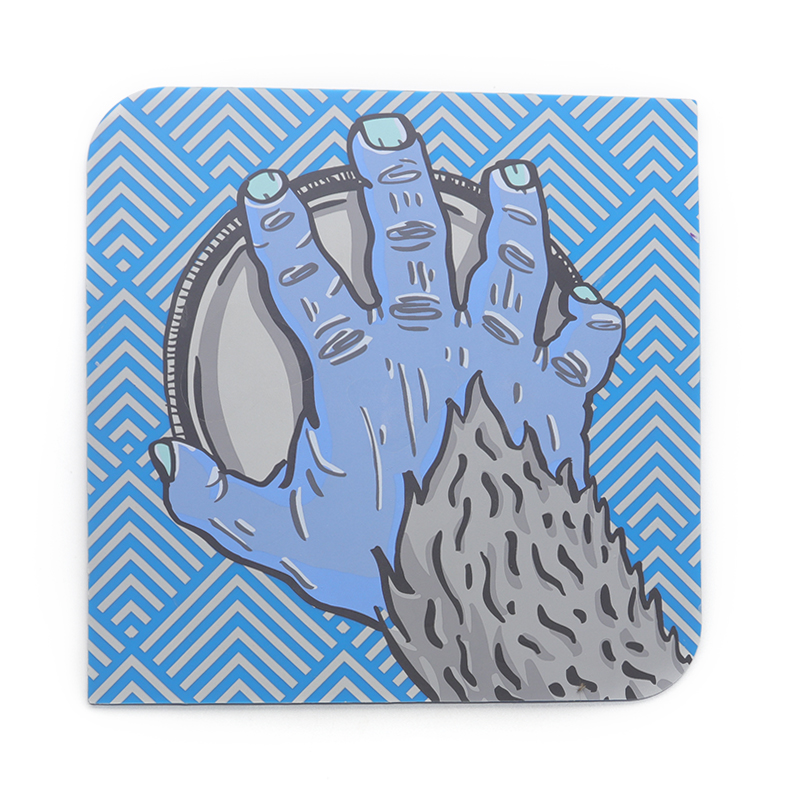 硅膠餐墊新寵：野人手掌圖案的手掌杯墊，兩用廚具選擇_硅膠廚具