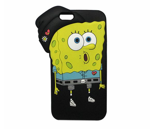 卡通動物硅膠手機殼，全包防摔手機套-硅膠套