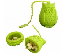 貓頭鷹硅膠茶漏，創(chuàng)意硅膠泡茶過濾器_硅膠用品