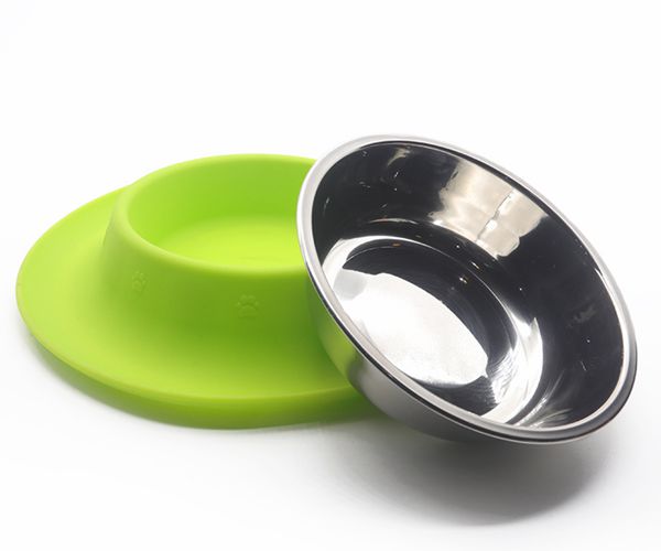寵物吃飯喝水硅膠碗，防滑防溢出寵物硅膠食盆