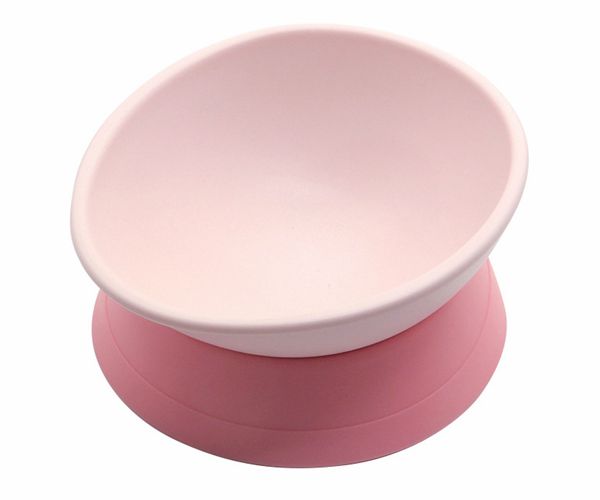 寶寶輔食吸盤硅膠碗，小孩防摔防滑吃飯碗