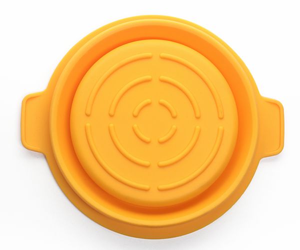 戶外野餐硅膠便當(dāng)碗，野營保鮮硅橡膠折疊碗